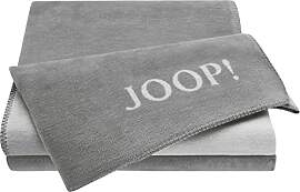 Joop! Plaid Decke Uni Doubleface Graphit-Rauch