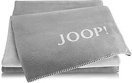 Joop! Plaid Decke Uni Doubleface Graphit-Rauch