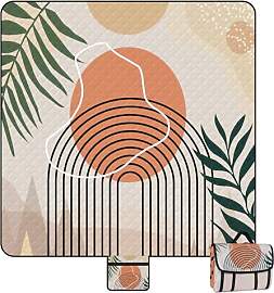 Jopee Picknickdecke Wasserdicht, 200x200cm Boho