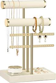 Josmimic Schmuck Organizer mit 3 Ebenen - Beige