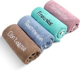 Jostift 4 Stück Fitness Handtuch Mikrofaser Set,