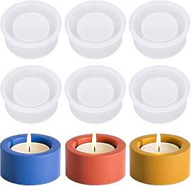 Jostift 6 Stück Silikonform Teelichthalter