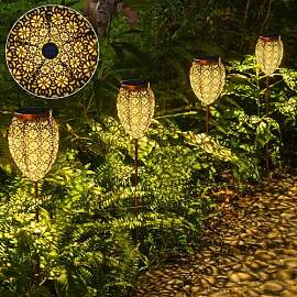 JOYCREATOR Solarlampen für Außen Garten 4