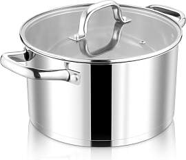 Joyfair Kochtopf, 27,5cm Edelstahl Suppentopf mit