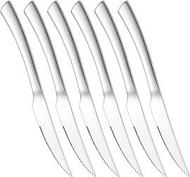 Joyfair Steakmesser Set, 6 Stück Edelstahl