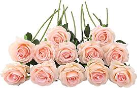 JOYHAZE Künstliche Rosen, 50 cm, einzelner Langer 