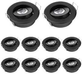 JOYINLED 10 Stück Schwarz/Weiß/Silber/Chrom