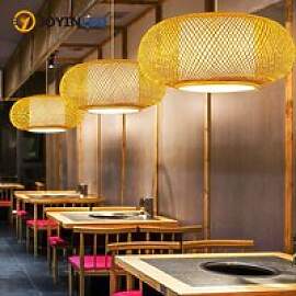 JOYINLED Bambus-Kronleuchter Japanischer Stil