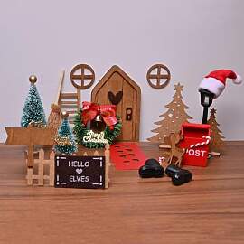 JOYSAL Wichteltür Zubehör Weihnachten Set 24Pcs, 