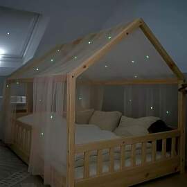 Joyseedi Hausbett Himmel mit leuchtenden Sternen,