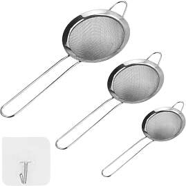 JRSHIRLEYLTD Küchensieb, 3-teiliges Sieb Set,