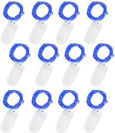 Jsdoin LED Mini Lichterkette mit Batterie, 12x20er 