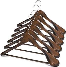 JS HANGER Kleiderbügel aus Holz, extrabreite