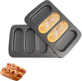 JSJMOFA Hotdog-Brötchenform, Mini Baguette