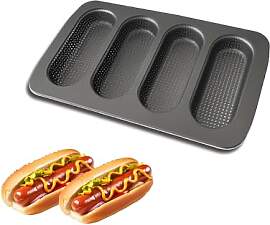 JSJMOFA Hotdog Brötchenform, Mini Baguette