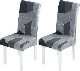 JSTHHTT Stuhlhussen 2er Set Stretch, Stuhlhussen