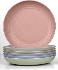 JSYMJSY Tiefe Teller Set, 6Teilig 23cm