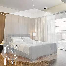 JTDEAL Moskitonetz Mückennetz Bett Himmelbett