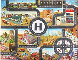 JTMM PVC Feuerwehr Stadtmatte 100 x 130 cm,