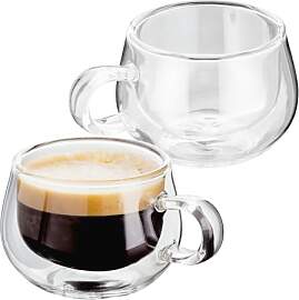 JUDGE 2er-Set Doppelwandige Glas-Espressotassen |