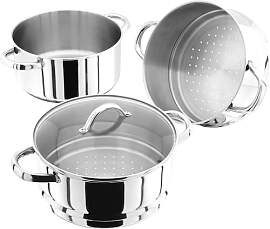 Judge Essentials Edelstahl Dampfgarer Topf, 3