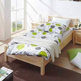 Jugendbett aus Kiefer Massivholz Massivholz