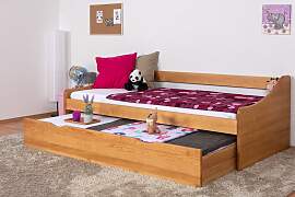 Jugendbett / Funktionsbett Kiefer massiv Vollholz