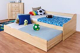 Jugendbett / Funktionsbett Kiefer massiv Vollholz