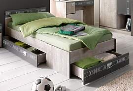 Jugendbett PARISOT "Fabric", grau