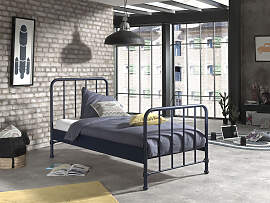 Jugendbett VIPACK "Bronxx, Einzelbett 90/200, 