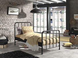 Jugendbett VIPACK "Bronxx, Einzelbett 90/200, 