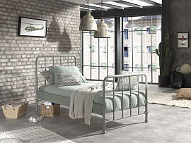 Jugendbett VIPACK "Bronxx, Einzelbett 90/200, 