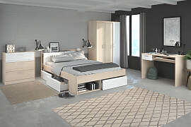 Jugendzimmer-Set PARISOT "Most", weiß