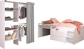 Jugendzimmer-Set PARISOT "Parisot Milky