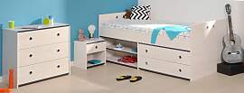 Jugendzimmer-Set PARISOT "Smoozy", weiß 