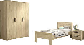 Jugendzimmer-Set VIPACK "SAM - Bett,
