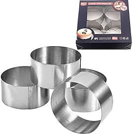 JUHONNZ Dessert Speiseringset,4 Stück Edelstahl