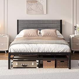 JUISSANO Bett 120x200 mit Lattenrost,Bettgestell