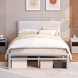 JUISSANO Bett 120x200 mit Lattenrost,Bettgestell