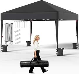 JUMMICO 3x3m Faltpavillon｜Höhenverstellbar