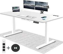 JUMMICO Höhenverstellbarer Schreibtisch 160x80cm
