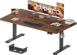 JUMMICO Höhenverstellbarer Schreibtisch 180 x 80