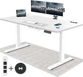 JUMMICO Höhenverstellbarer Schreibtisch mit