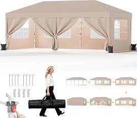 JUMMICO Pavillon 3x6 Wasserdicht Stabil Winterfest 
