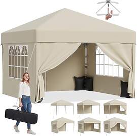JUMMICO Pop up Pavillon 3x3 wasserdicht stabil