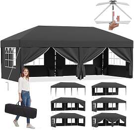 JUMMICO Pop up Pavillon 3x6 wasserdicht stabil