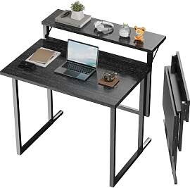JUMMICO Schreibtisch Klappbar, 80cm Kleiner