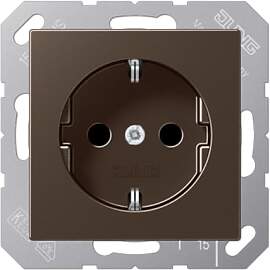 Jung Schuko Steckdose 16 A 250 V Serie A Mokka, 1