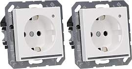 JUNG SCHUKO-Steckdose mit LED-Licht A1520-OWWLNW
