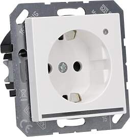 JUNG SCHUKO-Steckdose mit LED-Licht A1520-OWWLNW